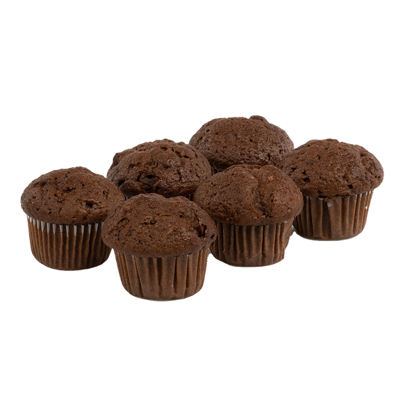 Mini muffin double chocolate, 6x30x15gr