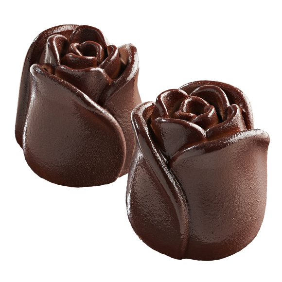 3D roos chocolade bavaroise, 8x80gr