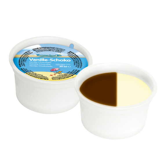 IJsbeker vanille-chocola, 40x80ml