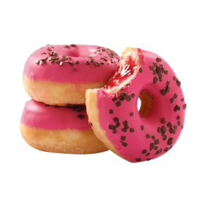 Mini donut strawberry (gevuld), 135x24gr