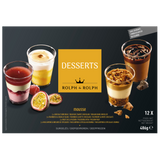 Mixdoos dessertglaasjes 3 x 4 smaken - glas, 8x12x66ml