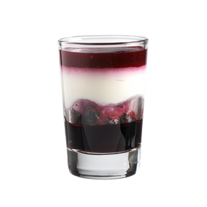 Dessertglaasje kwark/bosvruchten glas, 48x66ml