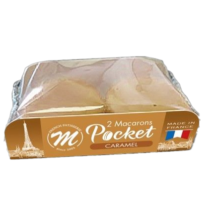 Macaron pocket caramel, 24x2x15gr
